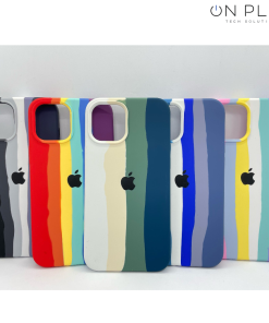 Alternative view of FUNDA SILICONA CON RAYITAS ARCOIRIS IPHONE 11 –