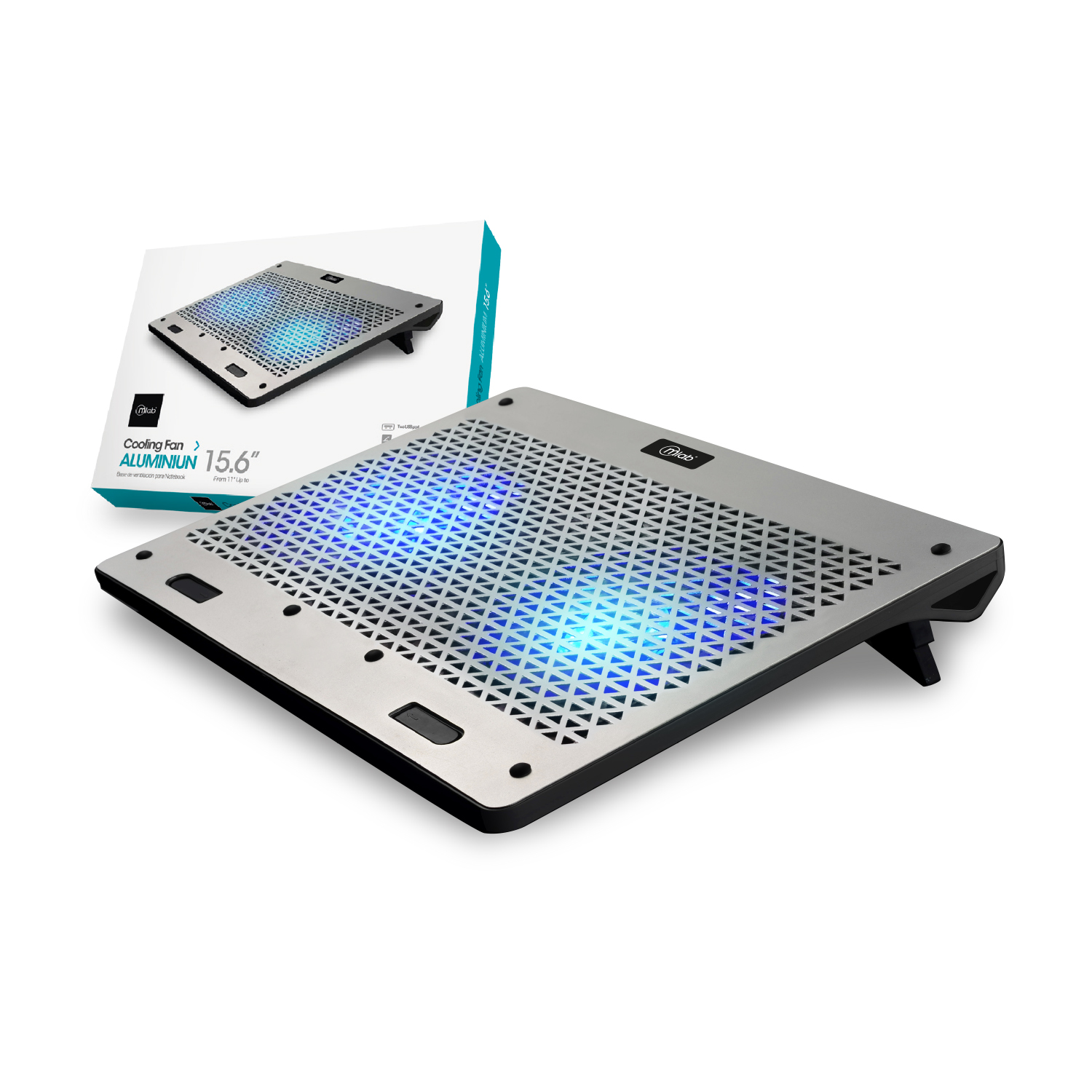 Ventilador Notebook Gamer 3DFX Aluminio 15,6 Mod 9038 Negro - Imagen 4