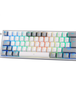 Teclado Mecánico Redragon Fizz K617ES Blanco y Gris