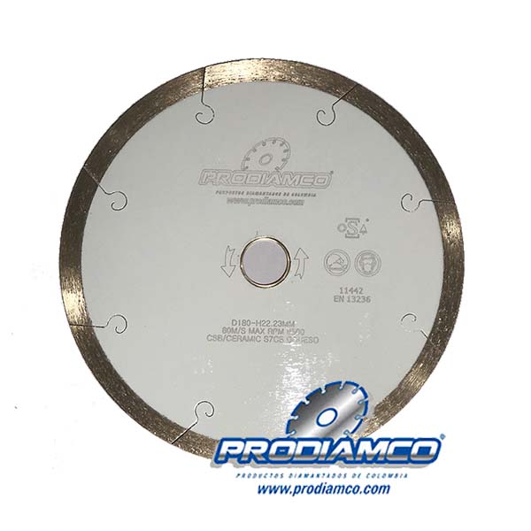 Disco Diamantado 7” Semi Continuo Corte Porcelanato